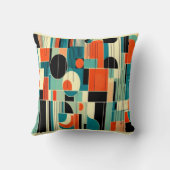 Mid Century Modern Abstract Decor Pillow クッション (裏面)