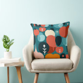 Mid-Century Modern Abstract Forest Pillow クッション (椅子)