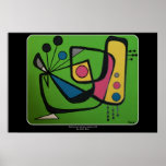 'Mid Century Modern Abstract num 4' on a ポスター<br><div class="desc">Pop Art Painter Jamie Roxx painting 'Mid Century Modern Abstract num 4' on a Poster
Find out more about Luxury Jamie Roxx Pop paintings at www.JamieRoxx.us</div>