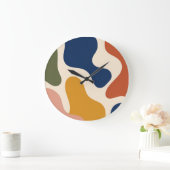 Mid-Century Modern Abstract Organic Shape Clock ラージ壁時計 (ホーム)