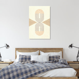 Mid-Century Modern Abstract Wall Art  キャンバスプリント