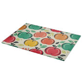 Mid-Century Modern Apple Orchard Glass カッティングボード (角)