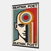 Mid Century Modern Art Beatnik Poet アクリルサイン (傾斜)