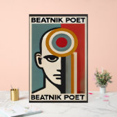 Mid Century Modern Art Beatnik Poet アクリルサイン (ウェディング)