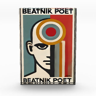 Mid Century Modern Art Beatnik Poet フォトブロック