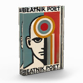 Mid Century Modern Art Beatnik Poet フォトブロック (左)