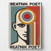 Mid Century Modern Art Beatnik Poet フォトプラーク (正面)