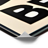 Mid Century Modern Art Beatnik Poet ポスター (角)