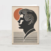 Mid Century Modern Art He Follows The Sun カード (正面)