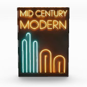 Mid Century Modern Art Neon Sign Design フォトブロック (正面)