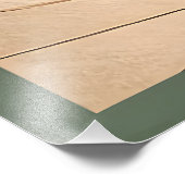 Mid Century Modern Art Shamrock Martini Sláinte!  フォトプリント (角)