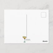 Mid Century Modern Art Shamrock Martini Sláinte! ポストカード (裏面)