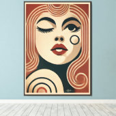 Mid Century Modern Art The Beauty Spot キャンバスプリント (インサイチュ (ウッドフロア))