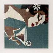 Mid Century Modern Art The Martini DIva ジグソーパズル (横)