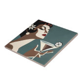 Mid Century Modern Art The Martini DIva タイル (側面)