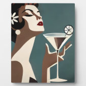 Mid Century Modern Art The Martini DIva フォトプラーク (正面)