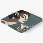 Mid Century Modern Art The Martini DIva ペーパープレート (傾斜あり)
