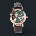 Mid Century Modern Art The Martini DIva 腕時計<br><div class="desc">Welcome to my Mid Century Fantasy World! Designs in this store are born of growing up in a Mid Century home complete with Martini loving parents. Break out the cocktails. Merging fact with fantasy within Mid Century Modern, Jazz, Retro Futuristic, Atomic and Space Age Designs.</div>