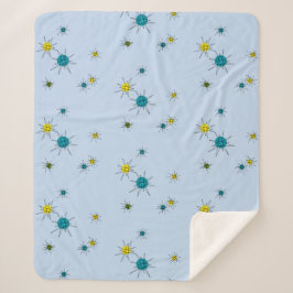 Mid-Century Modern Atomic シェルパブランケット