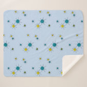 Mid-Century Modern Atomic シェルパブランケット (正面(横))