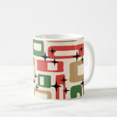 Mid Century Modern Atomic Christmas コーヒーマグカップ (正面右)