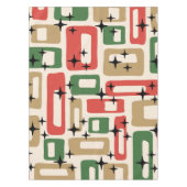 Mid Century Modern Atomic Christmas テーブルクロス (正面)