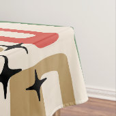 Mid Century Modern Atomic Christmas テーブルクロス (インサイチュ)