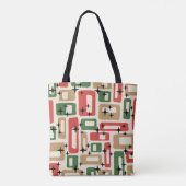 Mid Century Modern Atomic Christmas トートバッグ (裏面)