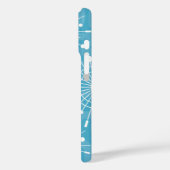 Mid-Century Modern Atomic Christmas Snowflakes Case-Mate iPhoneケース (裏面 / 左)