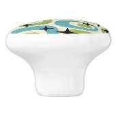 Mid Century Modern Atomic Pattern セラミックノブ (側面)