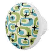Mid Century Modern Atomic Pattern セラミックノブ (右)