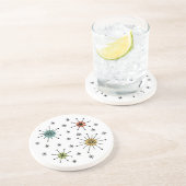 Mid Century Modern Atomic Starburst Pattern コースター (側面)