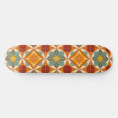 Mid Century Modern Atomic Starburst Pattern スケートボード (横)
