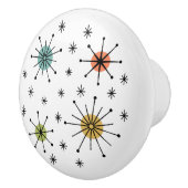 Mid Century Modern Atomic Starburst Pattern セラミックノブ (右)