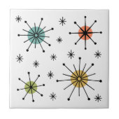 Mid Century Modern Atomic Starburst Pattern タイル (正面)