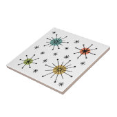 Mid Century Modern Atomic Starburst Pattern タイル (側面)