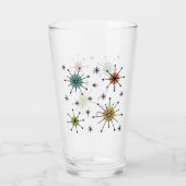 Mid Century Modern Atomic Starburst Pattern タンブラーグラス (裏面)