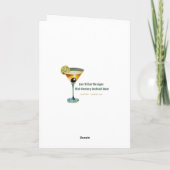 Mid Century Modern Bauhaus Cocktail Hour Martini カード (裏面)