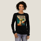 Mid Century Modern Bauhaus Cocktail Hour Martini トライブレンドＴシャツ (正面全体)