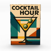 Mid Century Modern Bauhaus Cocktail Hour Martini フォトブロック (正面)