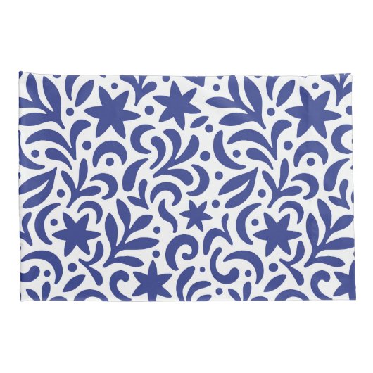 Mid Century Modern Biophilic Pattern 枕カバー (裏面-右)