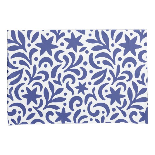 Mid Century Modern Biophilic Pattern 枕カバー (正面右)