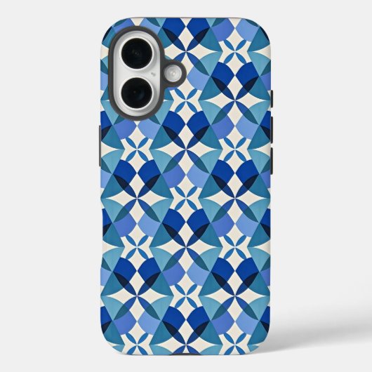 Mid-Century Modern Blue Case-Mate iPhoneケース (裏面)