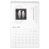Mid-Century Modern Calendar カレンダー (1月 2027)