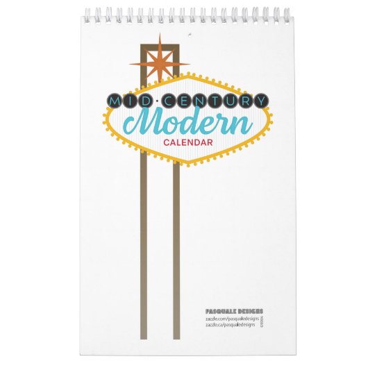 Mid-Century Modern Calendar カレンダー (カバー)