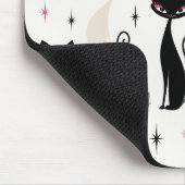 Mid Century Modern Cat Mouse Pad Retro Atomic Cats マウスパッド (コーナー)
