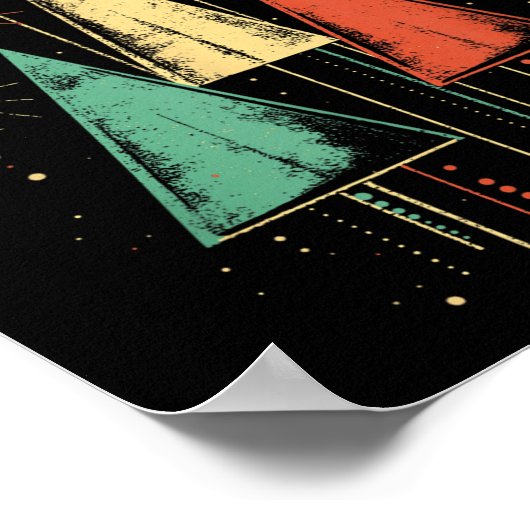 Mid Century Modern Christmas  ポスター (角)