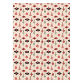 Mid Century Modern Christmas Pattern  テーブルクロス (正面)