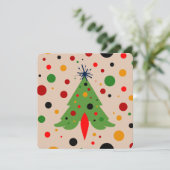 Mid Century Modern Christmas Tree Retro Rocket (スタンド正面)