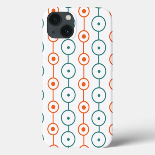 Mid-Century Modern Circle Strings Case-Mate iPhoneケース (裏面)